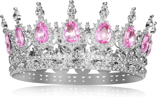 Crown for Women Crystal Rhinestone Wedding Tiara Queen Hair Accessories for Birthday Prom Pageant Princess Headband