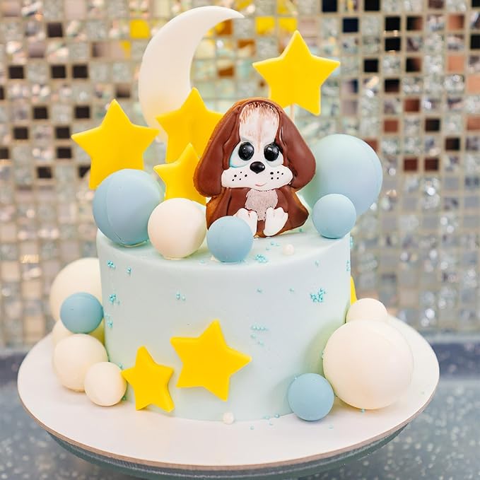 ASTARON 20 Pcs Ball Cake Topper Decorations Mini Balloons Cake Topper Sticks White Balls Cake Picks Cake Topper Balls Cake Decorations for Wedding Birthday Cake Decorations