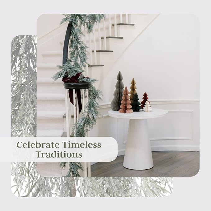 CG Hunter Holiday Collection Faux Garland, Premium Artificial Indoor and Outdoor Large 6-ft Magnolia, Eucalyptus, Pinecone, Needle Pine Christmas Garland, Christmas Decorations and Holiday Greenery
