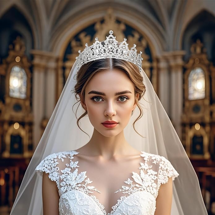 tiaras and crowns for women queen crowns for Women and Girls Crystal Princess Tiaras Rhinestone Tiaras For Wedding Bridal Birthday Prom Pageant Party