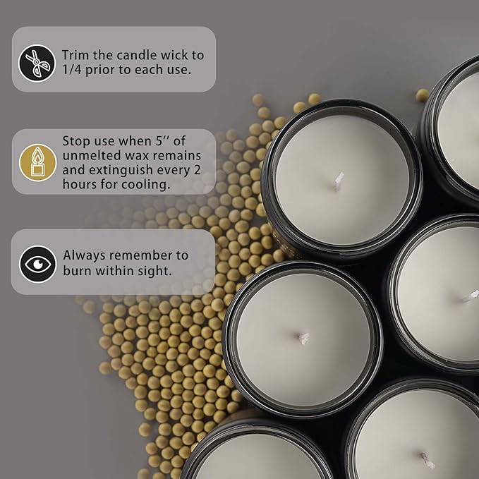 Winter Candle Gift Set for Men – 4 Pack Soy Candles with Cedar Oakmoss, Pine & Clove, Amber Patchouli, Sandalwood – Masculine Scented Candles for Home, Christmas Gift Set for Dad Fathers Day