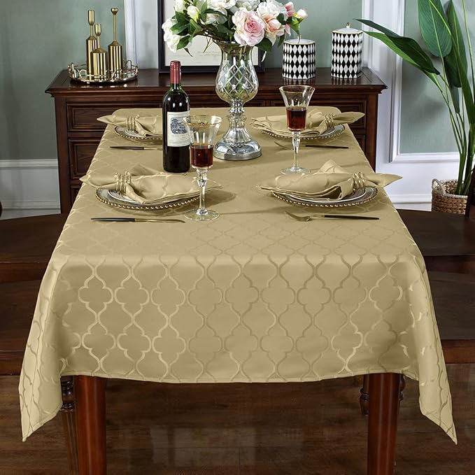 SASTYBALE Jacquard Cloth Napkins 20 x 20 Inch Flower Pattern 4 Pieces Solid Washable Comfortable for Restaurant Family Dinners Weddings Parties and Banquets(Square, 20 inch x 20 inch)