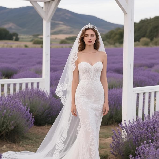 Bride Rhinestones Tiara Silver Crystal Princess Queen Crowns Headband for Women Wedding Birthday Halloween Prom Pageant Party Coming of Age Ceremony,Photo Props(HG176-Silver White)