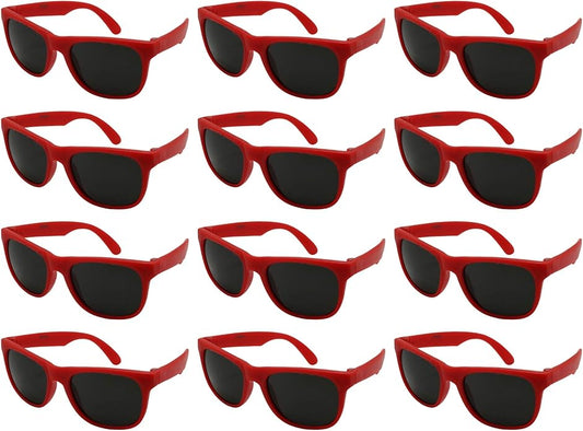 EDGEIWEAR 80s Neon Party Sunglasses for Adult Party Favors with CPSIA certified-Lead(Pb) Content Free