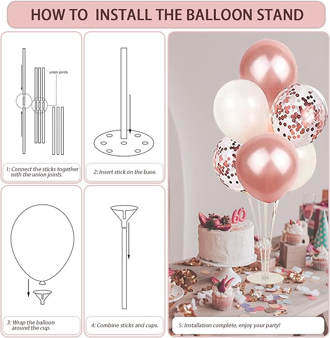 236 Pcs Birthday Decorations For Women, Rose Gold Party Decorations Kit For Girls Or Women - Butterfly, Hanging Swirl, Balloon Stand, Sash, Tiara, Banner, Balloon, Tableware For 25 Guest