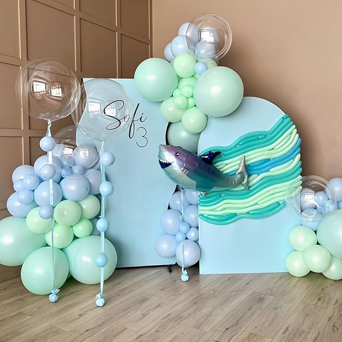 90pack Mint Green Balloons Different Size 18/12/10/5 Inch Pastel Green Balloon Garland Arch Kit for Baby Shower,Graduation, Wedding, Birthday, Gender Reveal, New Year Decorations