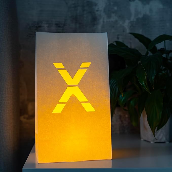Light Up Letter X Sign - Luminary Bags Perfect for Personalized Happy Birthday Banner, Proposal Decorations, Engagement Party Decorations and Congratulations Banner for Your Loved One