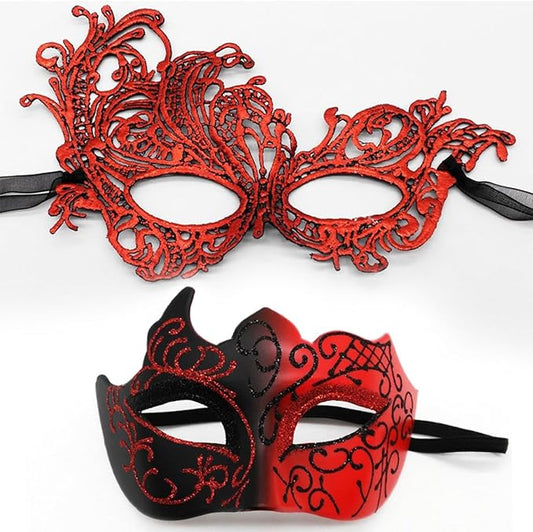 Masquerade Masks for Women Men Couple Lace Eye Mask for Venetian Carnival Halloween Party Ball Prom Costume Mardi Gras