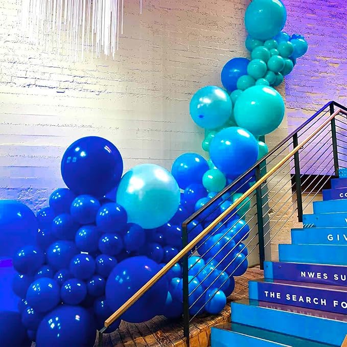 PartyWoo Royal Blue Balloons 85 pcs Different Sizes of 18 12 10 5 Inch Dark Blue Matte Balloon Arch Kit Garland for Graduation Independence Day Baby Shower Birthday Party Decorations Blue-Y59