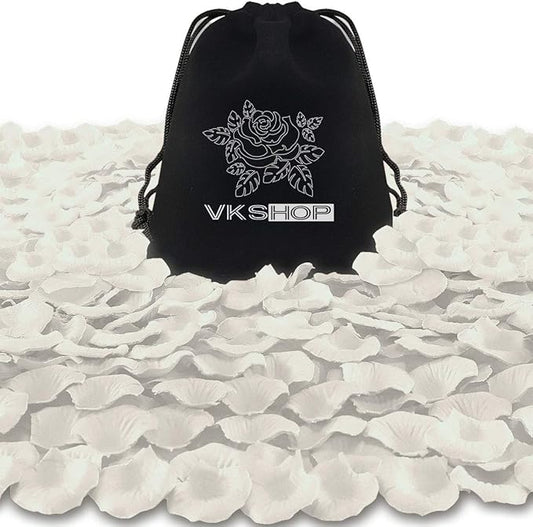 4500 Pack White Rose Petals,Artificial Roses Flower Petals for Romantic Night,Valentine's Day and Weddings