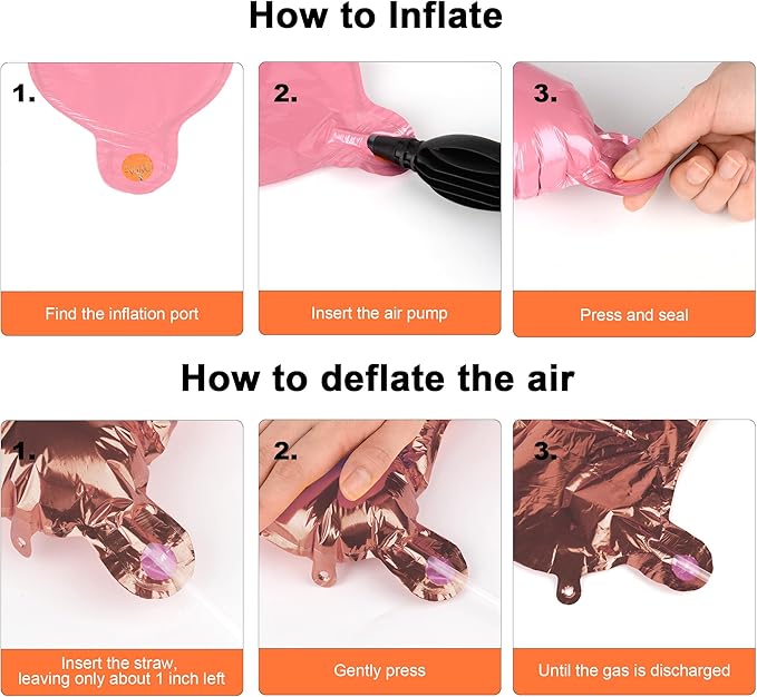 53pcs Rose Gold Letter Balloons, Custom A-Z Set for Personalizing Names & Phrases on Party Supplies Banners - Inflate with Balloon Pump, for Women Girl Birthdays/Anniversary/Wedding