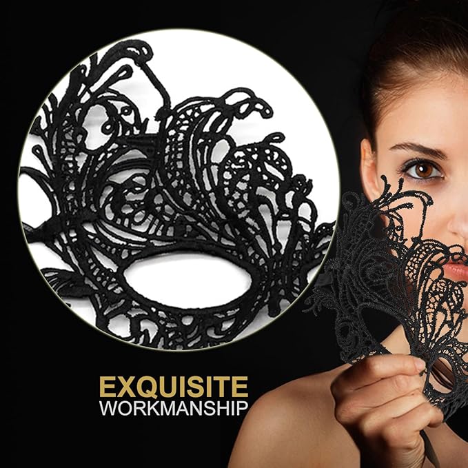 Couple Masquerade Mask for Women Men Shiny Venetian Mask Halloween Mask for Party Prom Ball Costume Lace Masks