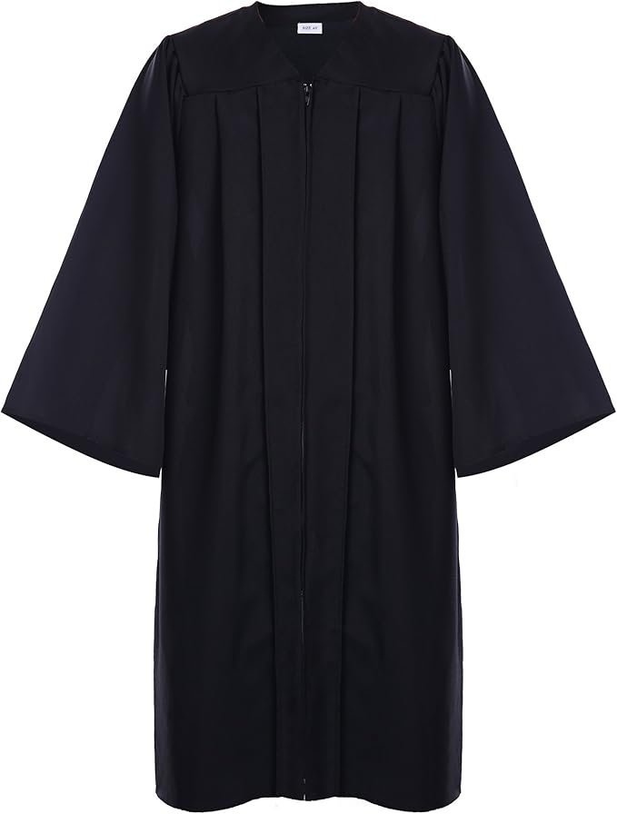 Unisex Adult Matte Graduation Cap and Gown Tassel Set