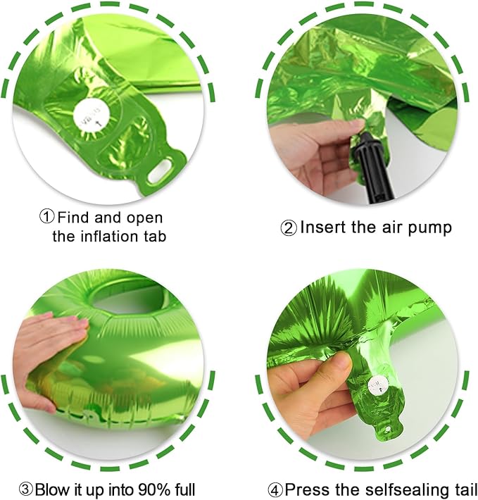 40 Inch Light Green 3 Large Number Balloon, 3 13 23 30 33 36 Light Green Birthday Party Decorations, Number Three Foil Balloons for Anniversary Party Graduations Celebration Supplies