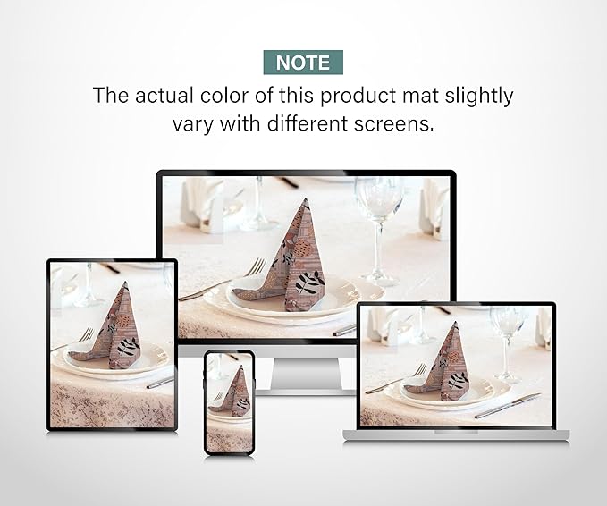 RUVANTI Cloth Napkins Set of 12 Cotton 100%, 18x18 Inches Napkins Cloth Washable, Soft, Absorbent. Cotton Napkins for Parties, Christmas, Thanksgiving, Weddings, Dinner Napkins Cloth - Dusty Palette