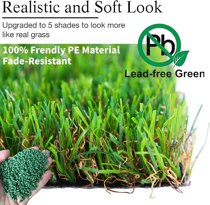 GLOBREEN Artificial Grass Table Runner 60 Inches - Green Fake Grass Turf Table Centerpiece for Football Golf Football Party Birthday Decorations Event Wedding Alice in Wonderland