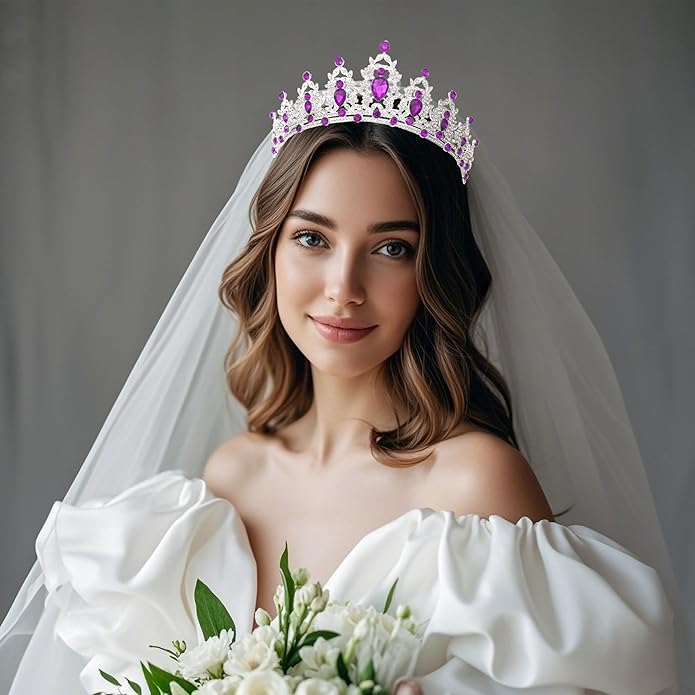 Kamirola - Queen Crown and Tiaras Princess Crown for Women and Girls Crystal Headbands for Bridal, Princess for Wedding and Party（01）