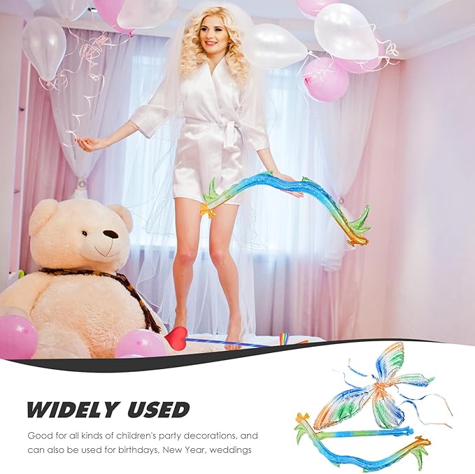 SUPVOX Butterfly Wing Bow Arrow Balloons Party Decoration Supplies for Birthday Cosplay Photography Props Bright Color DIY Crafting Kit