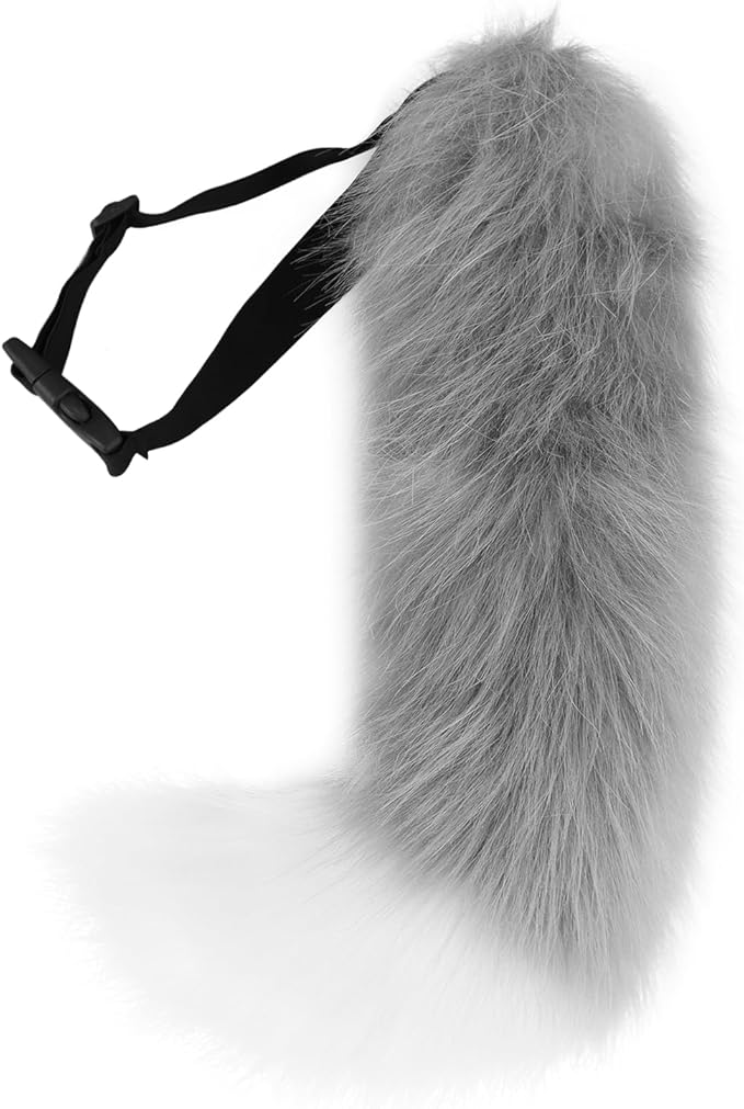 Faux Fur Furry Animal Cat Fox Tail for Halloween Party Cosplay Costume Accessories