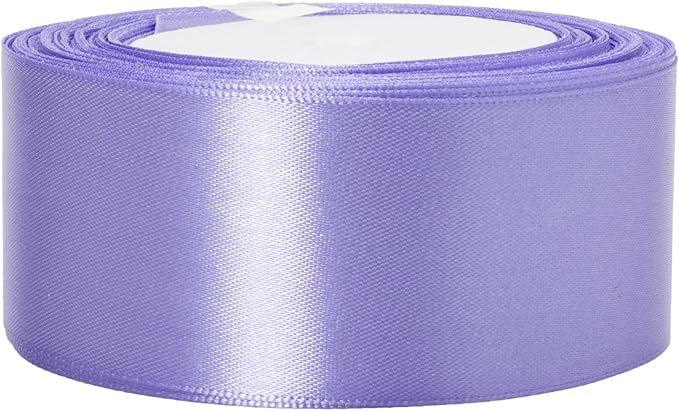 ATRBB 25 Yards 1-1/2 inch Wide Satin Ribbon Perfect for Wedding,Handmade Bows and Gift Wrapping(Medium Purple)