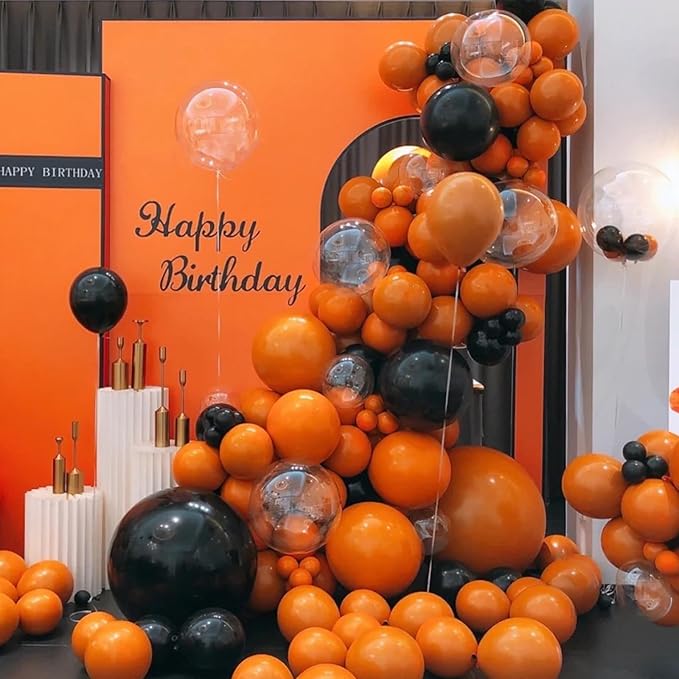 Burnt Orange Balloons, 66pack 12inch Retro Orange Latex Party Balloons for Wedding, Birthday, Graduation, Bridal Shower, Baby Shower, Gender Reveal, Anniversary Party Decorations