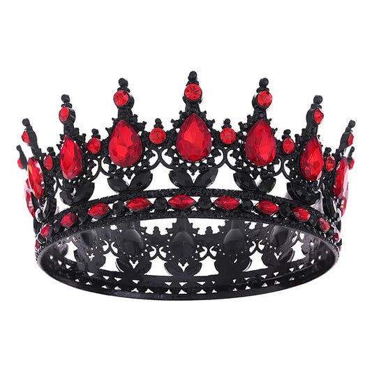 Queen Crown for Women Crystal Tiara for Girl Rhinestone Wedding Headband for Bride Hair Accessories for Costume Birthday Party Prom Gifts