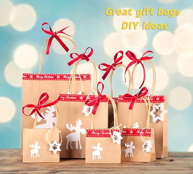 BagDream 10x5x13 Kraft Shopping Bags 100Pcs Brown Paper Bags with Handles Bulk, for Gifts, Merchandise, Retail, Party Favor, Take-out, Grocery, Recycled Paper Gift Sacks
