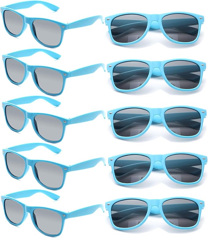 Eyegla Sunglasses Bulk Adults Party Sunglasses 80s Glasses Shades for Party Favors 8/10/20/30Pack