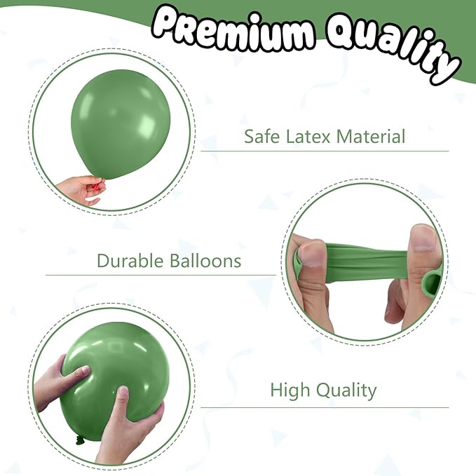 Football Balloons,12 Inch Sage Green and Coffee Brown Balloons with Football Foil Balloon for Boys Game Sports Birthday Baby Shower Party Football Themed Decorations