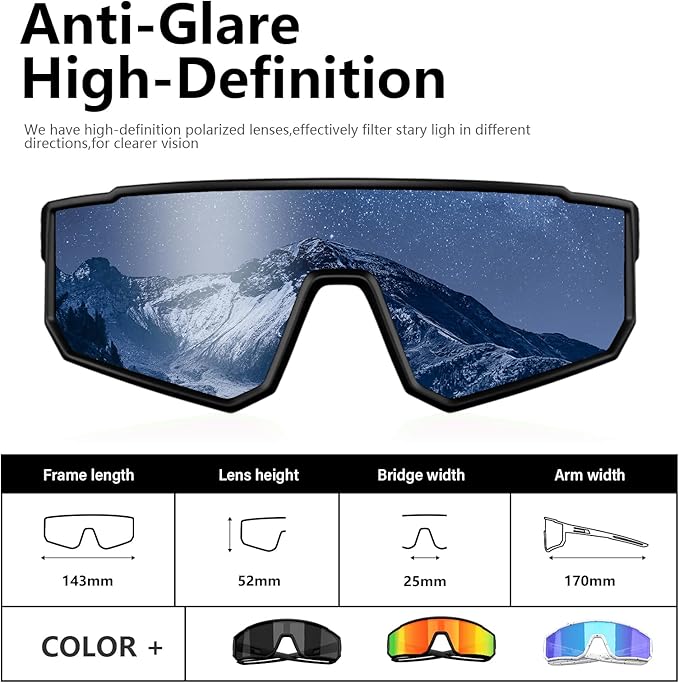 IKTOD 3 Pack Polarized Running Sunglasses for Women Mens Sunglasses UV Protection for Cycling Baseball Fishing