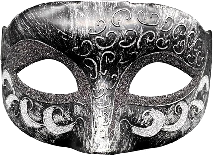 Couple Masquerade Mask Set - Venetian Style Masks for Halloween, Costume Parties and Carnival