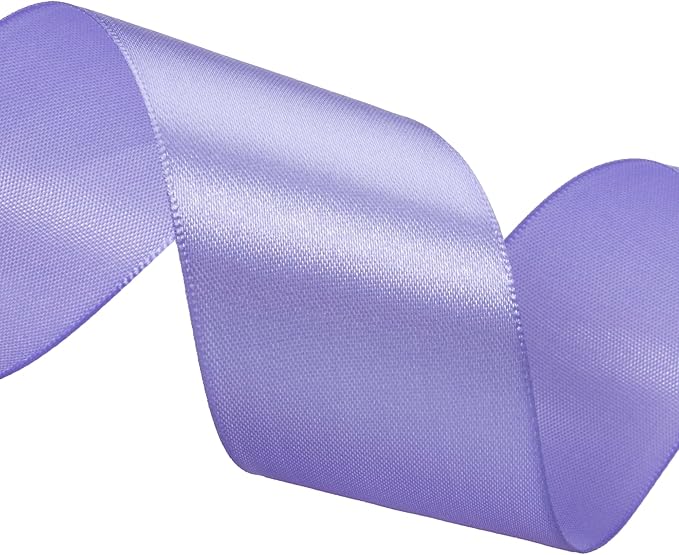ATRBB 25 Yards 1-1/2 inch Wide Satin Ribbon Perfect for Wedding,Handmade Bows and Gift Wrapping(Medium Purple)