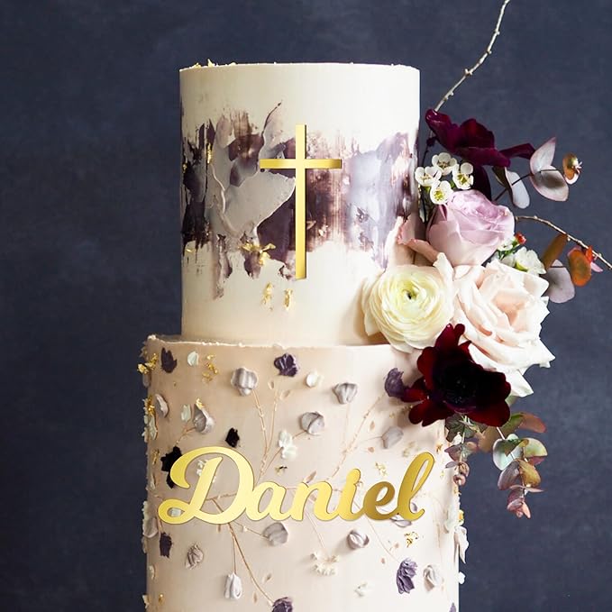 Custom Name Cake Topper Personalized Cake Name Sign Cake Decoration Acrylic Name Plate (Milkshake)