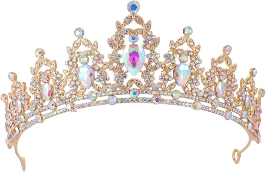 tiaras and crowns for women queen crowns for Women and Girls Crystal Princess Tiaras Rhinestone Tiaras For Wedding Bridal Birthday Prom Pageant Party