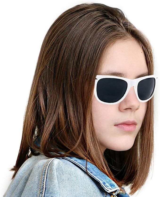 Super Z Outlet Plastic Vintage Retro Style Sunglasses Classic Shades Eyewear Party Favors (12, White)