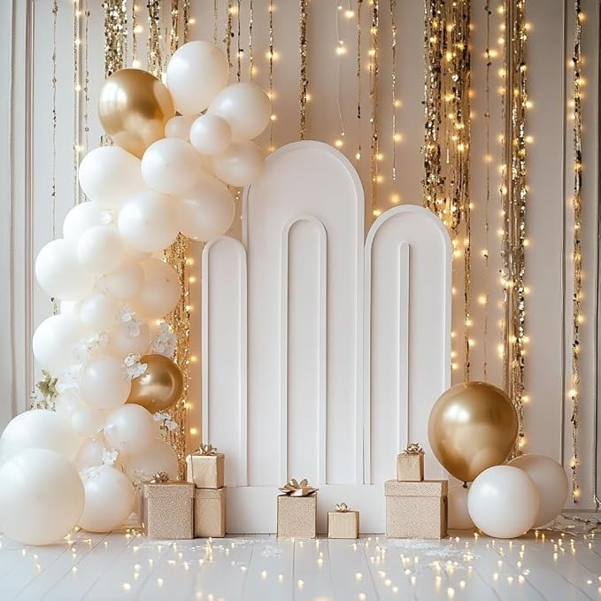 White Balloons, 60 PCS White Balloons 12 inch Latex Balloon for Birthday Party Decoration, Wedding, Baby Shower, Anniversary, Bridal Shower, Holiday Decoration and Balloon Garland