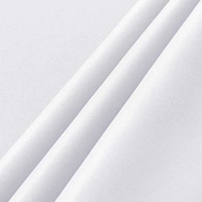 sancua 6 Pack White Tablecloth 90 x 156 Inch - Rectangle Table Cloth for 8 Feet Tables Stain and Wrinkle Resistant Washable Polyester Table Cover for Dining Wedding Banquet Party Buffet Restaurant