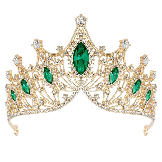 Tiaras Headbands Crown for Women and Girls, Princess Rhinestone Crown for Bridal, Crystal Queen Tiara Head Band Hair Accessories for Prom Wedding and Party