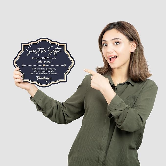 Bathroom Wood Wall Sign Bathroom Sign - Please Only Flush Toilet Paper - Rustic Wooden Hanging Decor with Funny Quote Bathroom Art for Home Toilet Humor Wall Decoration, 8 x 10 - A04