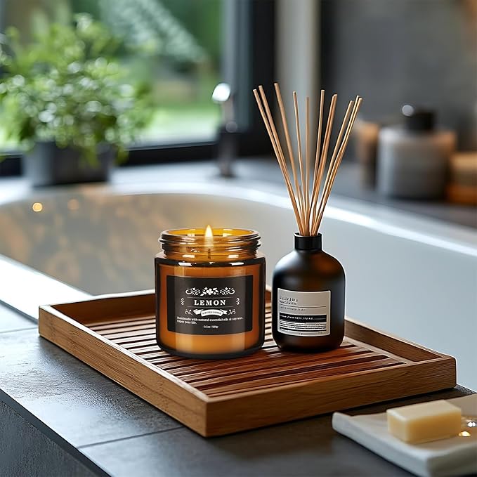 12 Pack Black Apothecary Jar Scented Candles - Natural Soy Wax with Premium Essential Oils, 3.5oz/100g Each, Relaxing Gift Set for Home Decor,Party,Christmas and Other Festivals