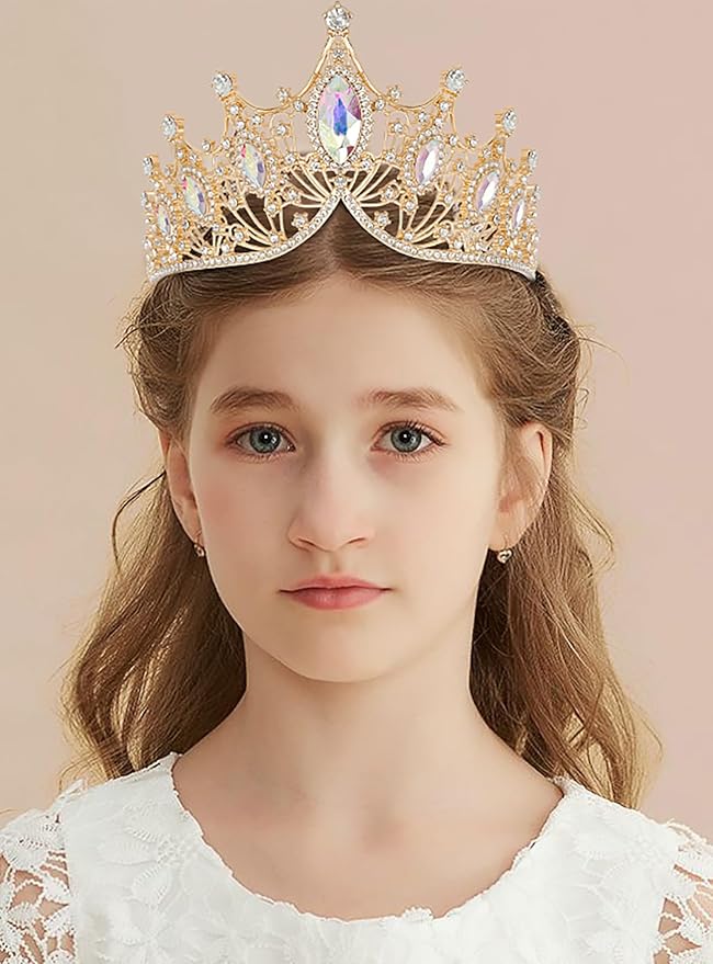 Tiaras Headbands Crown for Women and Girls, Princess Rhinestone Crown for Bridal, Crystal Queen Tiara Head Band Hair Accessories for Prom Wedding and Party