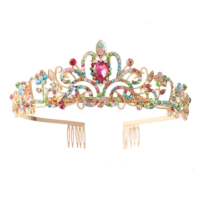 Tiara and Crown for Women, Hair Accessories for Wedding Party Costume
