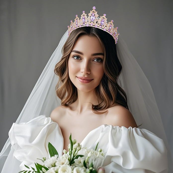 Kamirola - Queen Crown and Tiaras Princess Crown for Women and Girls Crystal Headbands for Bridal, Princess for Wedding and Party（01）