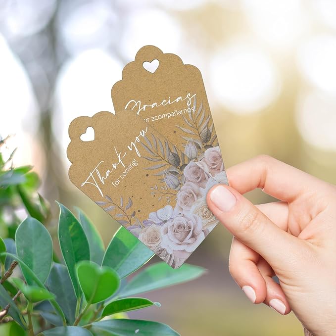 Summer-Ray 50pcs Kraft Thank You for Coming Gift Tags – Rustic Gift Tags for Wedding Birthday Tea Party (Thank You for Coming!)