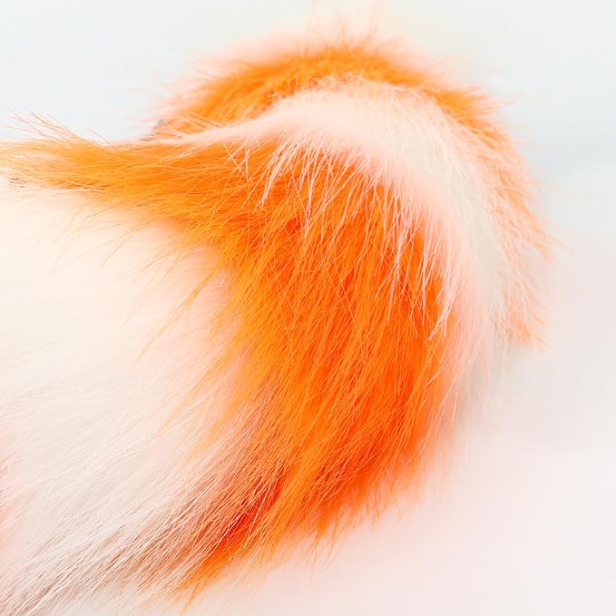 Animal Cat Wolf Fox Dog Faux Fur Tail for Halloween Party Cosplay Costume Accessories