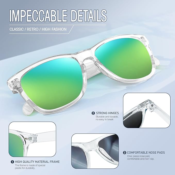 12/24 Pack Wholesale Retro Neon Colors Party Favor Supplies Unisex Sunglasses Bulk for Adults Teens, UV400 Protection