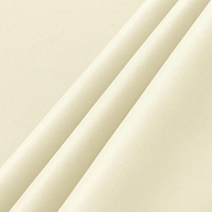 sancua 2 Pack Beige Tablecloth 54 x 78 Inch, Rectangle 4 Feet Table Cloth - Stain and Wrinkle Resistant Washable Polyester Table Cover for Dining Tables, Buffet Parties and Camping