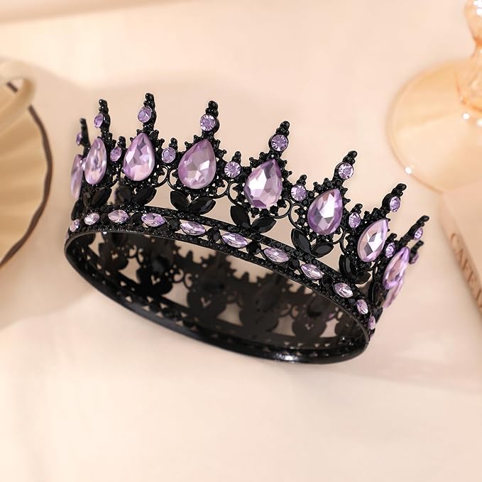 Queen Crown for Women Crystal Tiara for Girl Rhinestone Wedding Headband for Bride Hair Accessories for Costume Birthday Party Prom Gifts