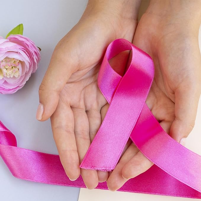 Pink Satin Ribbon, 1 inch x 50 Yards, Double Face Solid Color, Thick and Durable Roll, 100% Polyester for Gift Wrapping, Crafts, Hair and Multiple Decorations