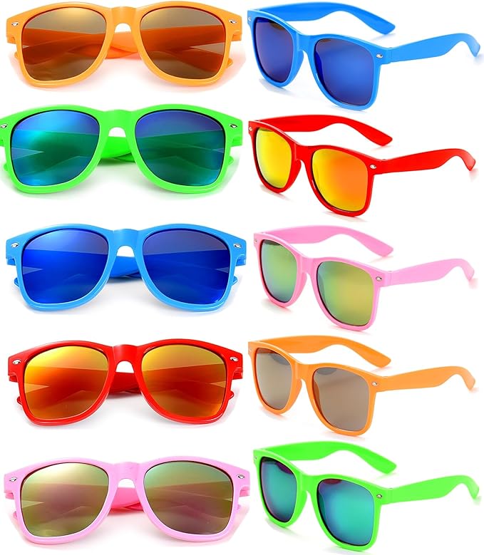 Eyegla Sunglasses Bulk Adults Party Sunglasses 80s Shades Eyewear Party Favors Glasses 10/20 Pack